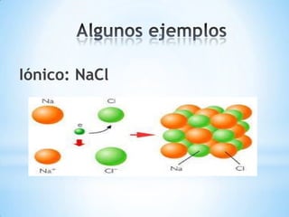 Iónico: NaCl
 