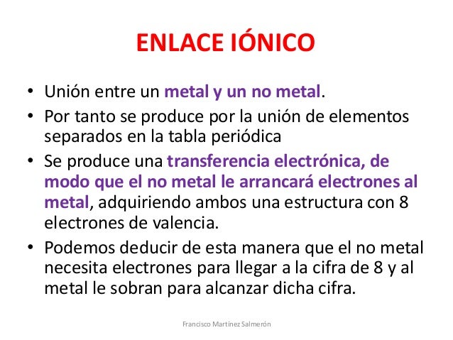 Union De Un Metal Con Un No Metal www.slideshare.net