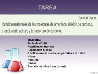 MATERIAL:
Tabla de 40x40
Plastilina en barritas
Pegamento blanco
8 bolitas unicel medianas partidas a la mitad.
Hilaza.
Pinturas.
Pincel.
Esmalte de uñas transparente.

 