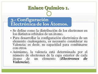 Enlace Químico 1.Enlace Químico 1.
 