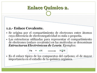 Enlace Químico 2.Enlace Químico 2.
 