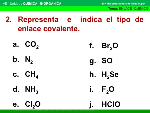 Enlace químico covalente
