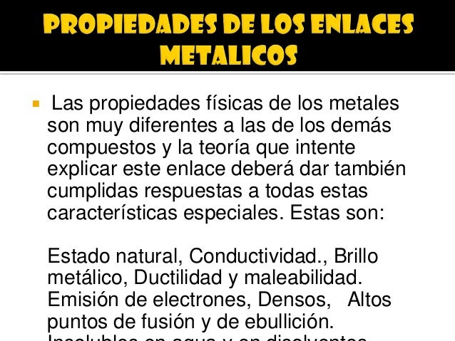 Enlaces metalicos