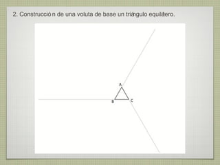 2. Construcció n de una voluta de base un triá
                                             ngulo equilá
                                                        tero.
 