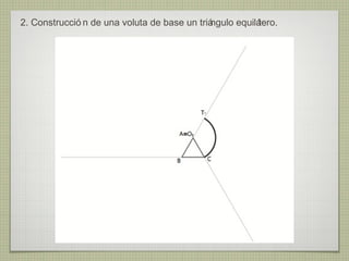 2. Construcció n de una voluta de base un triá
                                             ngulo equilá
                                                        tero.
 