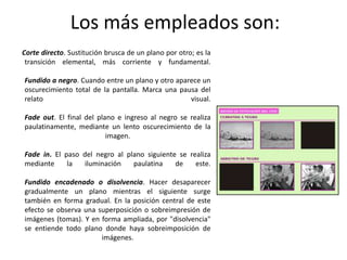 Enlaces y transiciones en el Cine | PPTX