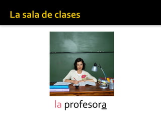la profesora
 