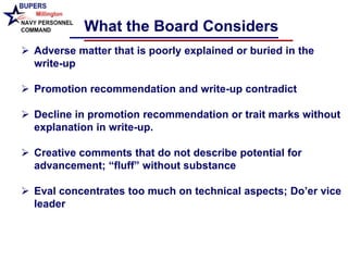 Promotion Board Declination Example Selection Board Brief FY15-16 | PPTX