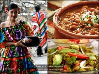 Joven chiapaneca Foto: Jorge Ojeda Poner nopal, frijoles y aguacate Y que lo sepa hacer una mujer 
