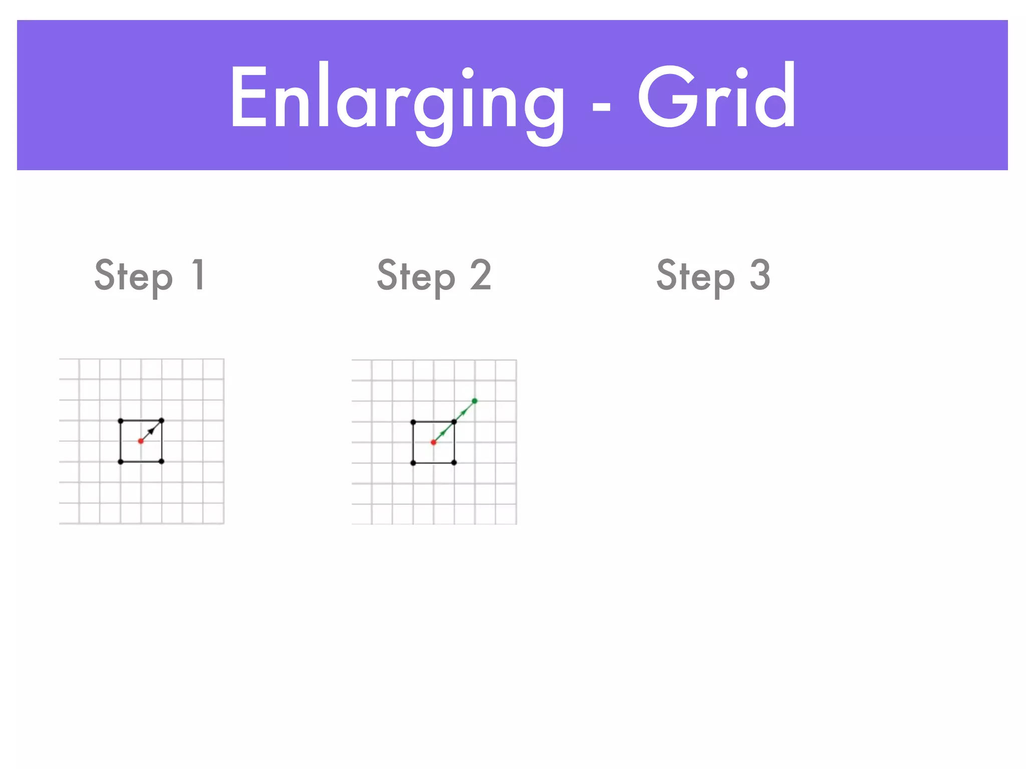 Enlarging - Grid

Step 1       Step 2   Step 3
 