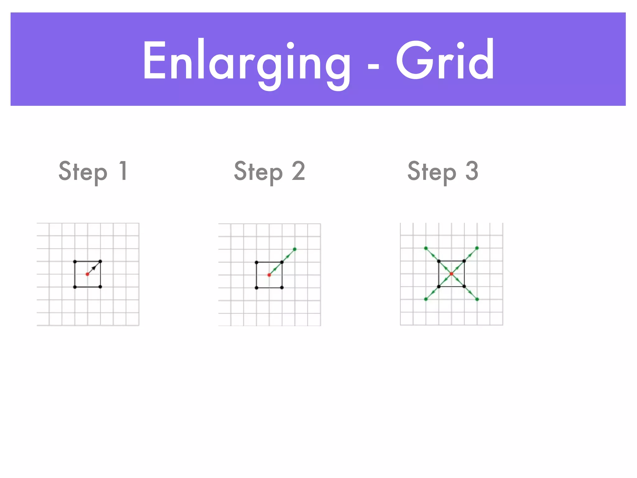 Enlarging - Grid

Step 1       Step 2   Step 3
 