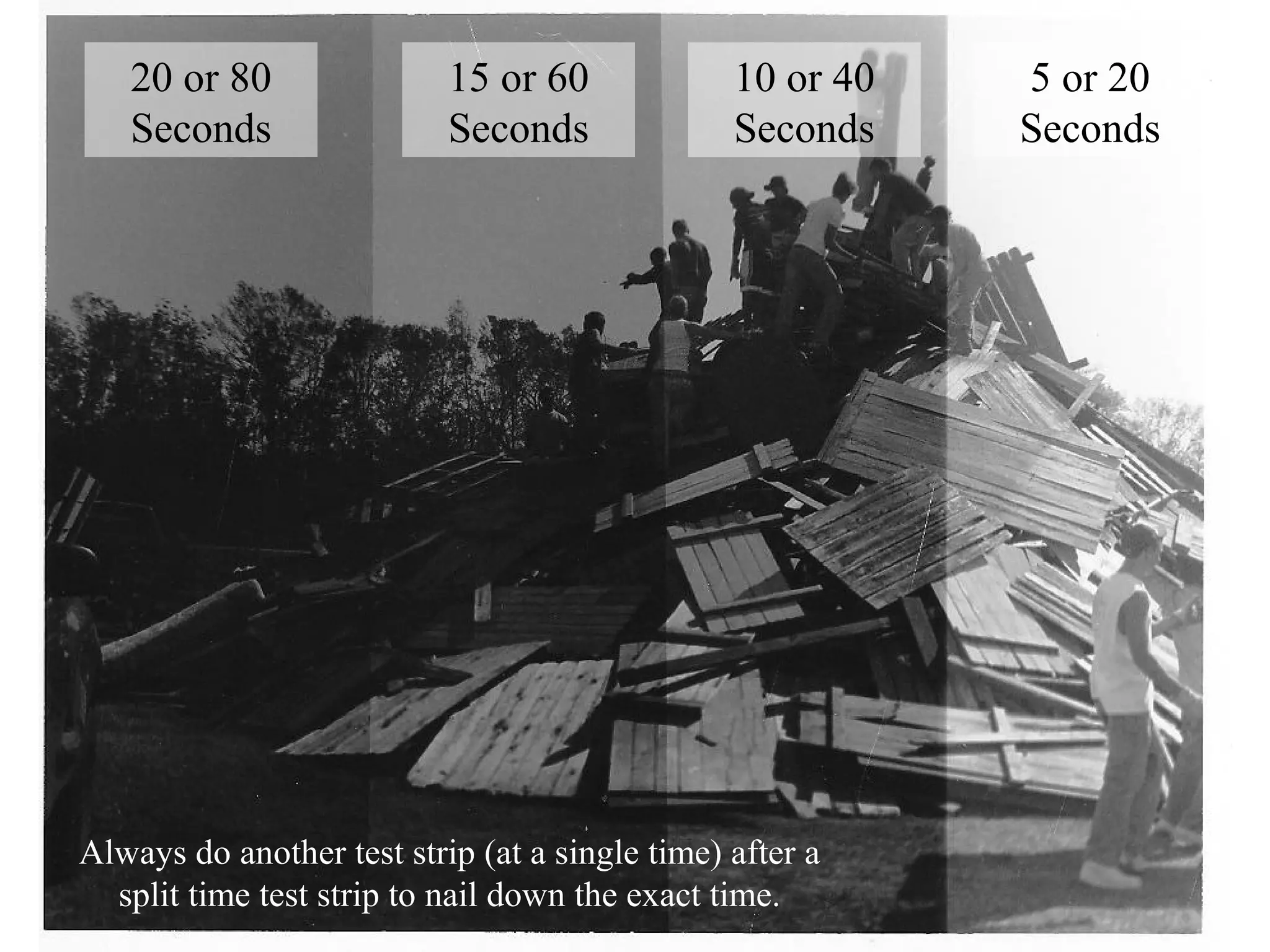 15 or 60
Seconds

10 or 40
Seconds

5 or 20
Seconds

Cardboard

 