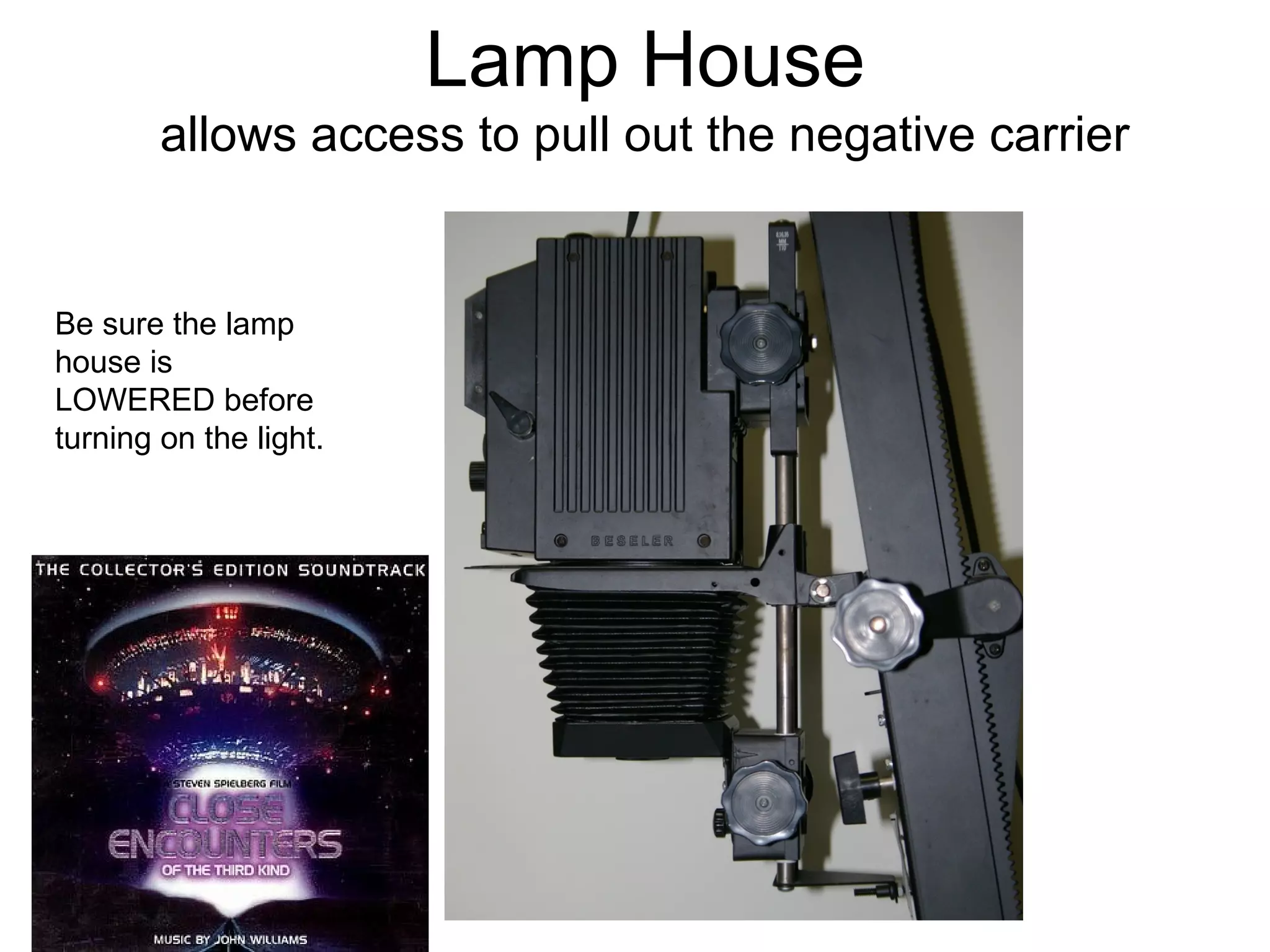 The parts of…

Lamp House Knob –
aka Negative Stage Knob

 