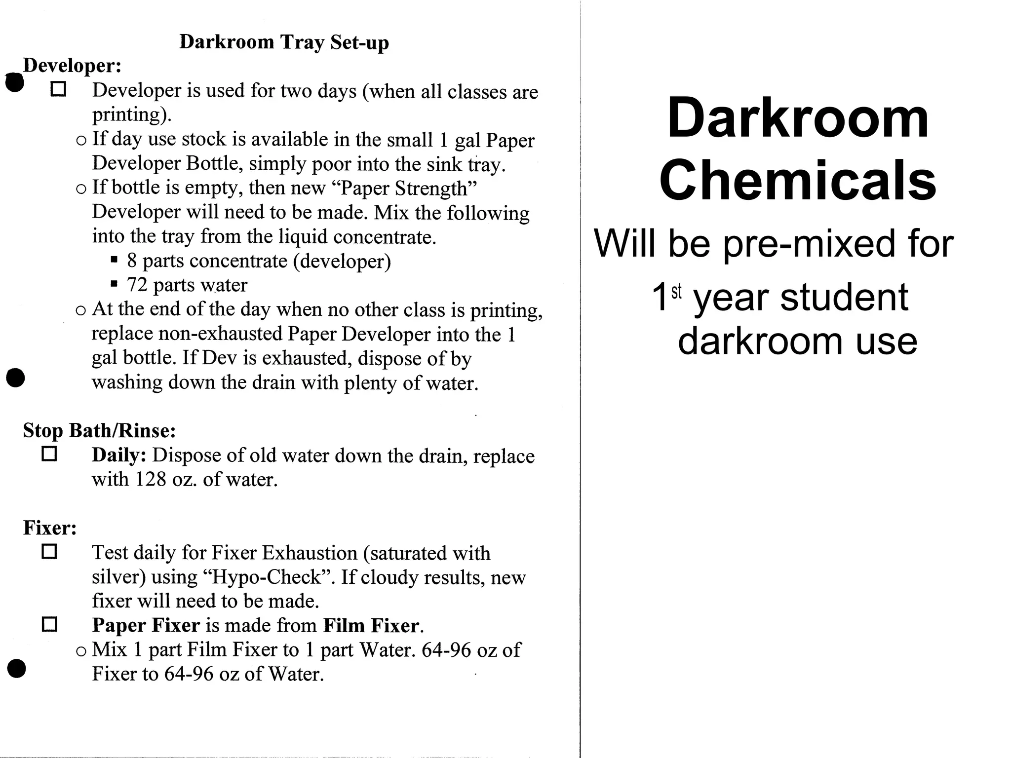 Remember the Vampire Story

Resin = Plastic

VC = Variable Contrast

-3

5

Stop
or
Fixer

Photo = Silver based, light sensitive

 