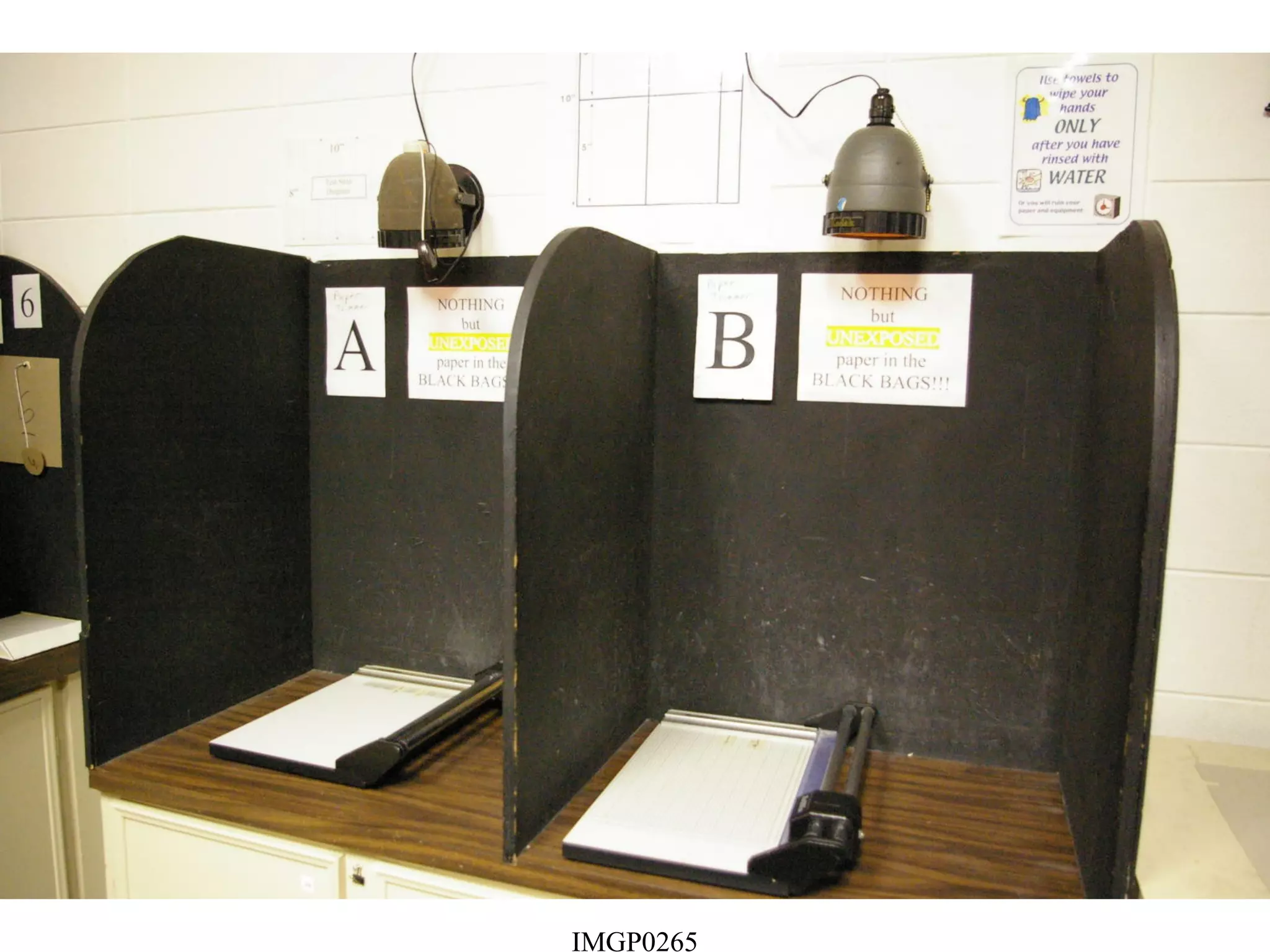 Remember: If you did NOT complete your Lab Safety last week,
you MUST complete it before you work in the darkroom.

 