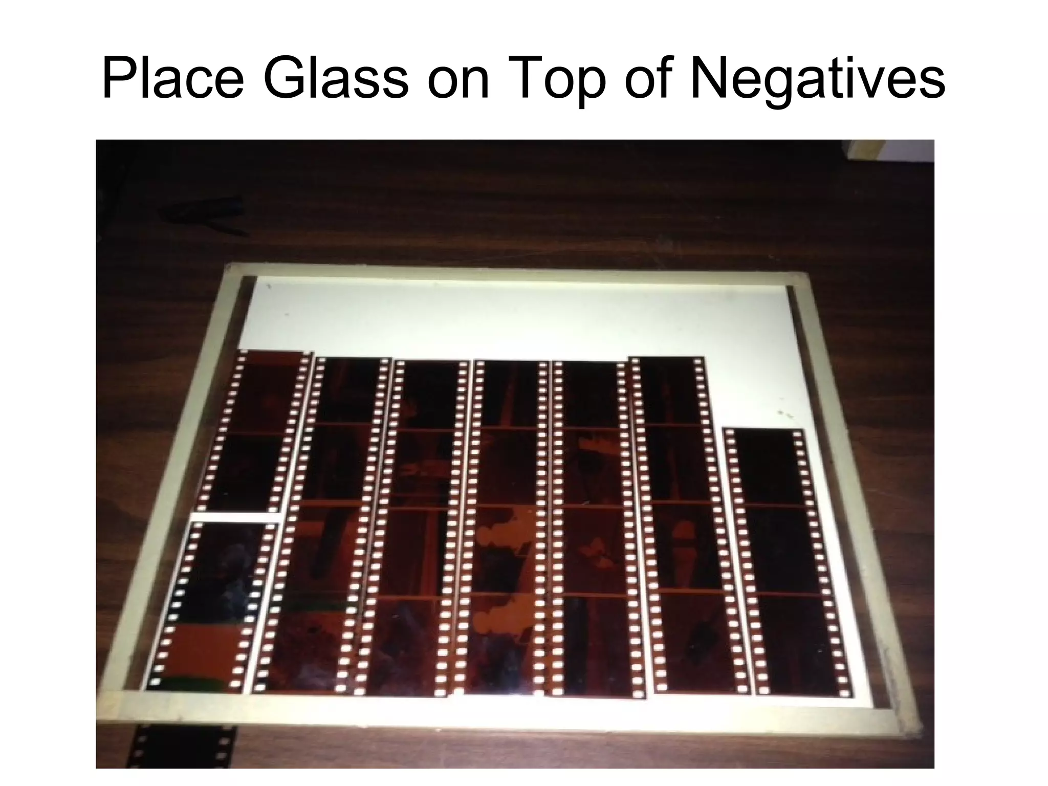 Glass pane for contact sheet print

 