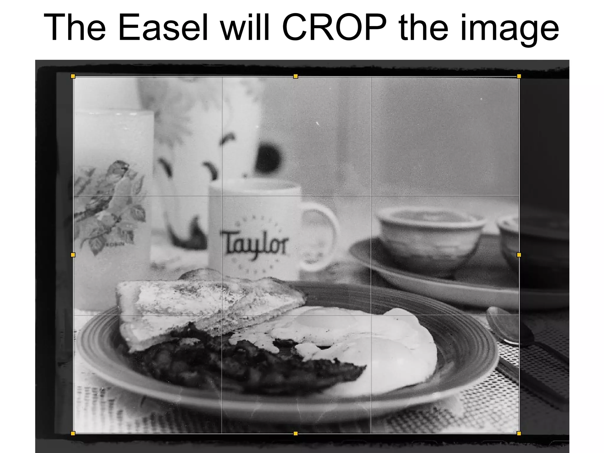 If you just laid a piece of paper down under the
enlarger, this is what you would get

 