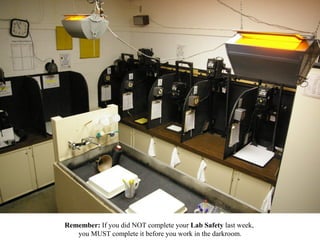 Silver
• The other thing we learn
from vampires is the
significance of silver. We
all know what happens
when a vamp comes in
contact with silver, right?
*see side note

• Well, in photography,
that silver is what is
reacting to the light on
the photo paper.

Mythology:
Why does silver hurt vampires?
It doesn’t really. It came from
confusion over werewolves and
vampires. It has become vogue
lately that silver will kill a vampire.
The best explanation I found was
because vampires represent pure
evil. Jesus was betrayed for 30
pieces of silver and so silver is a
'blessed metal.' That is the
reasoning behind the legend.

 