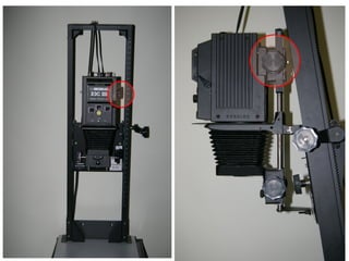 Begin Making your Print
• Mark w/sharpie your contact sheet with your
favorite/best images…2 for FF, 2 for UP
• Select best for each topic and go to printing.
• Carefully load first negative to Negative Carrier.
• 8x10 Prints…set EL Height to 12.5”

20.2

 