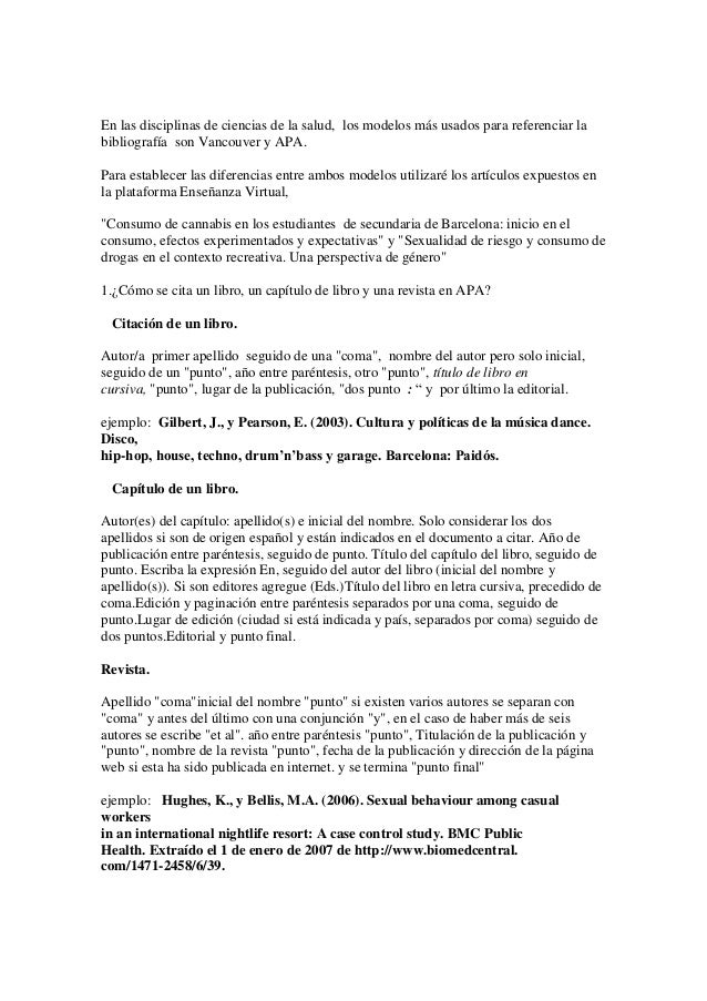 En las disciplinas de ciencias de la salud