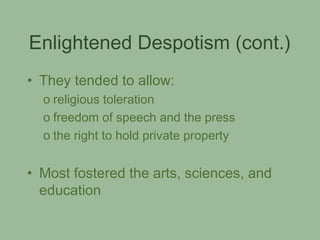 Enlightened Despotism | PPT