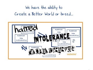 We have the ability to
Create a Better World or breed...
 