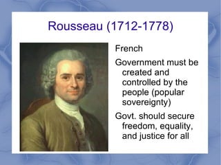 Montesquieu (1689-1755) French 