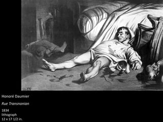 Honoré Daumier
Rue Transnonian
1834
lithograph
12 x 17 1/2 in.
 