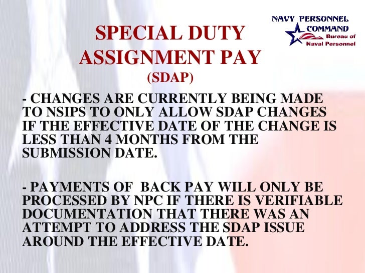 Navy Sdap Pay Chart