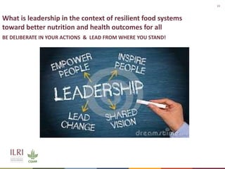 Nutrition Leadership for Climate Change Resilient Food System and Nutrition in Ethiopia