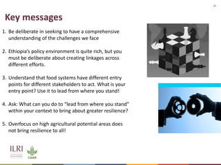 Nutrition Leadership for Climate Change Resilient Food System and Nutrition in Ethiopia