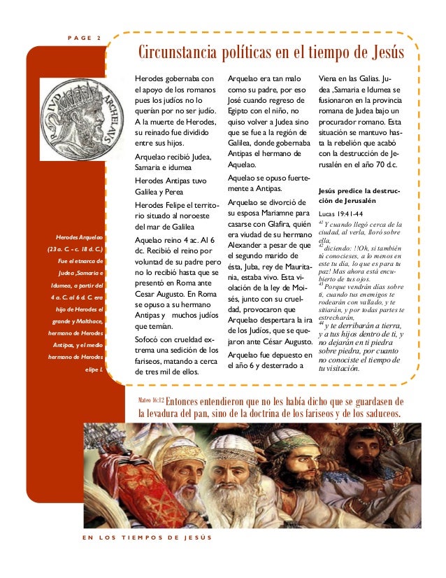 En Los Tiempos De Jesus