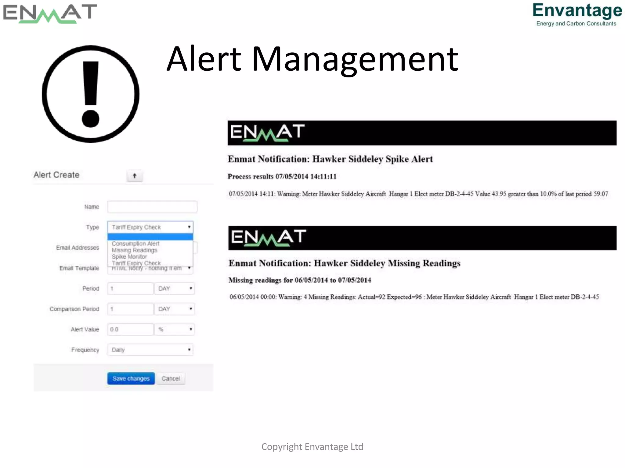 Alert Management
Copyright Envantage Ltd
 
