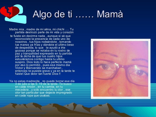 en memoria de mi madre