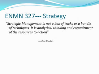 Enmn 327 session one oct 11, 2011