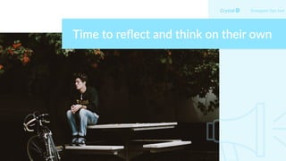 Time to reﬂect and think on their own
Enneagram Type 5w4
 