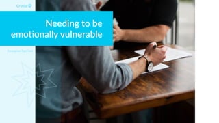 Needing to be
emo4onally vulnerable
Enneagram Type 5w6
 