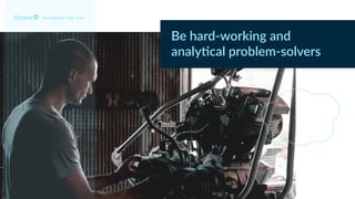 Enneagram Type 5w6
Be hard-working and
analy4cal problem-solvers
 