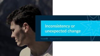 Inconsistency or
unexpected change
Enneagram Type 6w5
 