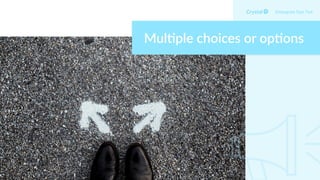 Mul1ple choices or op1ons
Enneagram Type 7w6
 