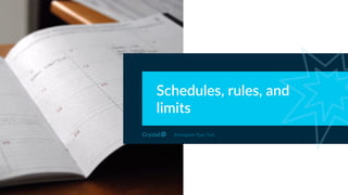 Schedules, rules, and
limits
Enneagram Type 7w6
 