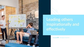 Enneagram Type 8w7
Leading others
inspira-onally and
eﬀec-vely
 