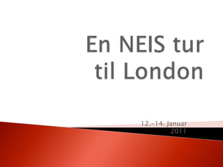 En NEIS turtil London 12.-14. Januar 2011 