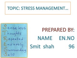 Stress Management | PPTX