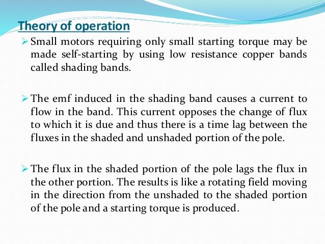 shaded pole single phase induction motors shaded pole single phase induction motors