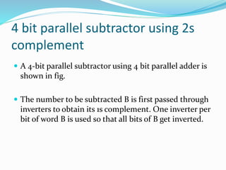 Parallel Adder and Subtractor | PPTX