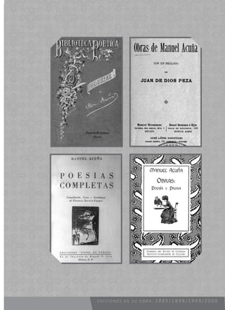 E D I C I O N E S D E S U O B R A : 1 8 8 5 / 1 8 9 8 / 1 9 4 9 / 2 0 0 0
 