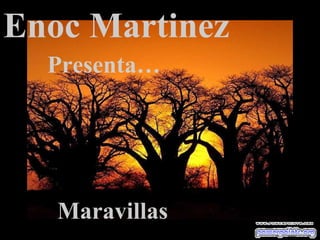 Enoc Martinez Presenta… Maravillas 