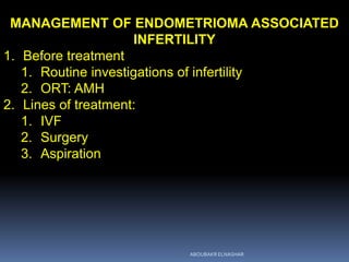 Management of Endometrioma associated infertility | PDF