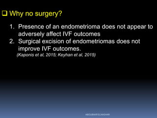 Management of Endometrioma associated infertility | PDF